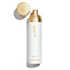 White bottle with gold lettering: Lisa Eldridge Skin and Makeup Enhancing Mist, with spray top and lid in gold primary_meta_image